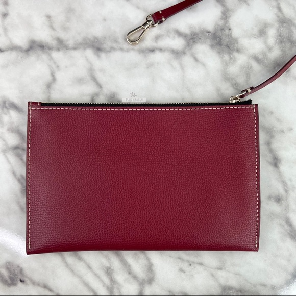 Kate Spade Large All Day Carryall Tote Shoulder Bag Black & Burgundy Wristlet - Picture 13 of 16